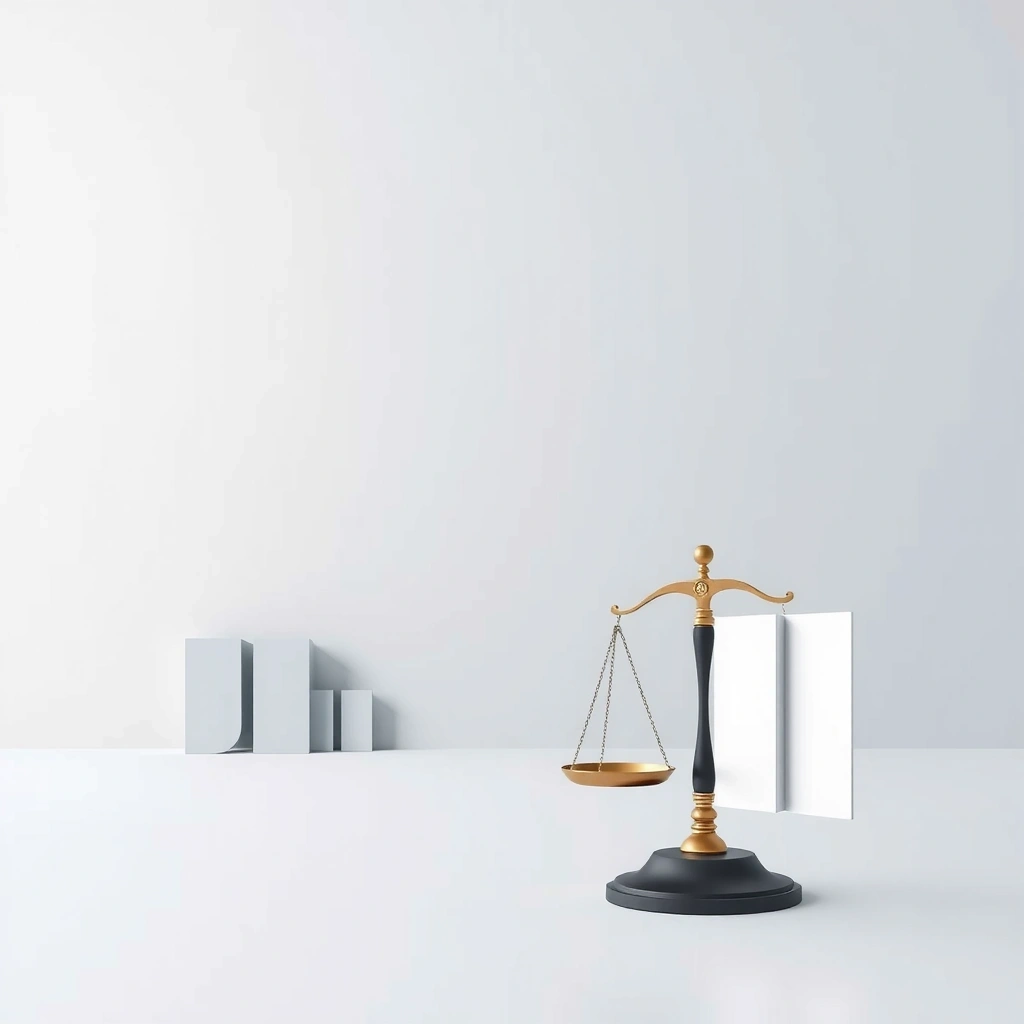 Hintergrundbild mit abstrakten juristischen Symbolen